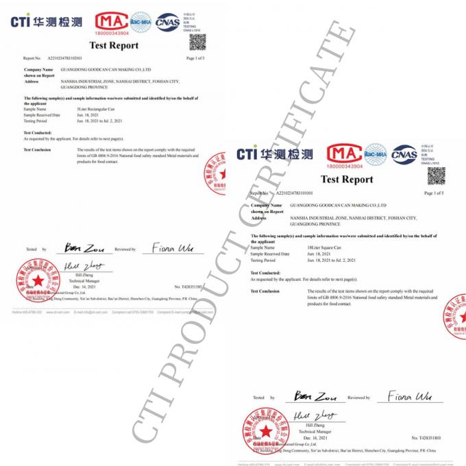 Guangzhou BetterCan Industry and Trade Co., Ltd. Kontrol kualitas