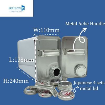 Beli Kaleng Oli Mesin Logam 4L Dapat Bentuk Bulat Dengan Pegangan Yang Disesuaikan online manufacture
