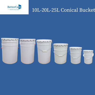 Beli Ember Ember 20L Putih, Drum Baja 20 Liter yang Dapat Ditumpuk Dengan Pegangan Baja online manufacture