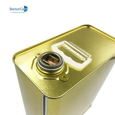 Beli Kaleng Cat Kosong Oli Mesin Kaleng Cat Kosong Persegi Panjang 1 Galon Dengan Tutup Sekrup Tekanan online manufacture