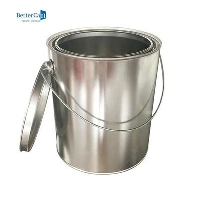 Beli Kaleng Cat Mobil Bulat 5L Kaleng Logam Dengan Tutup Cincin Kunci Tuas ISO9001 online manufacture