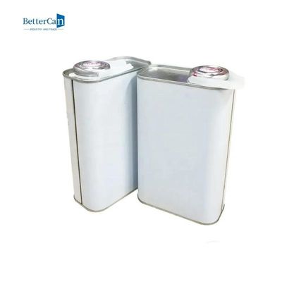 Beli Tabung Kaleng Logam Persegi 1 Liter, Kaleng Cat Kosong 1 Galon Kosong Dengan Tutup Plastik online manufacture