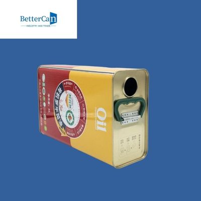 Beli Kaleng Minyak Zaitun Logam Persegi Dapat Disesuaikan Kaleng Minyak Kelapa Sawit 1 Galon Persegi Panjang online manufacture