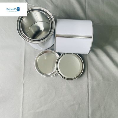 Beli 0.28mm Ketebalan Cat Putih Bulat Kaleng Kaleng Dengan Tutup Segitiga 1 Liter Square Kosong Kaleng online manufacture