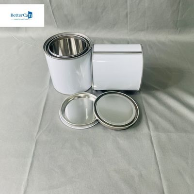 Beli Cat Cat berlapis putih lem perekat Tin kaleng Kontainer Bulat tahan kimia online manufacture