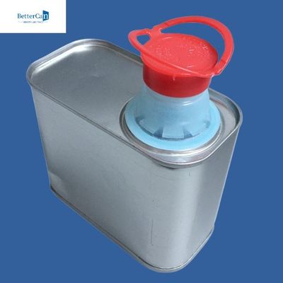 Kaleng Cat 500ml 1L yang Dapat Disesuaikan, Kaleng Kaleng Persegi Panjang Kosong