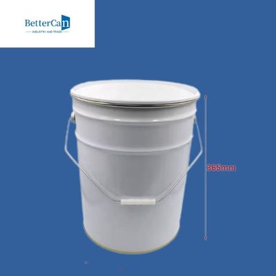 Ember Cat Logam Anti Karat 15L 20L Ember Putih Dengan Tutup