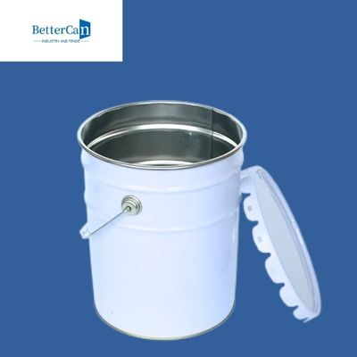Conical Metal Paint Bucket 5 Liter - Drum Metal 20 Liter Untuk Menyimpan Cairan