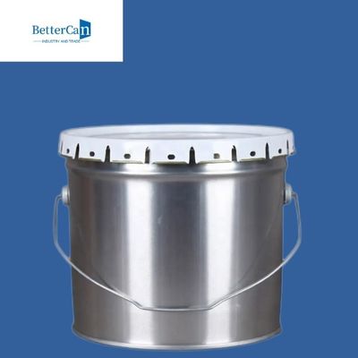 Conical Metal Paint Bucket 5 Liter - Drum Metal 20 Liter Untuk Menyimpan Cairan