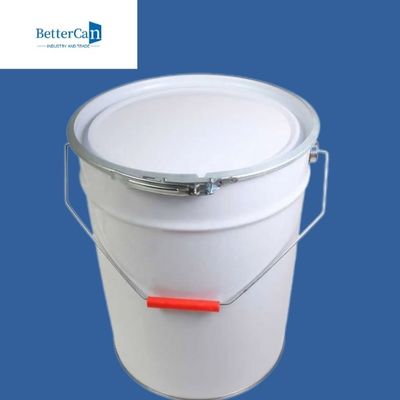 ISO9001 Metal Paint Bucket 3.5 Gallon Steel Pail Untuk Kemasan Minyak