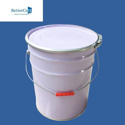 ISO9001 Metal Paint Bucket 3.5 Gallon Steel Pail Untuk Kemasan Minyak