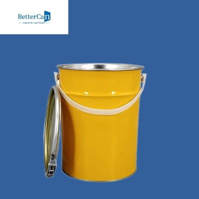 0.28mm-0.35mm Metal Paint Pail Round 5 Liter Metal Bucket UN Disetujui