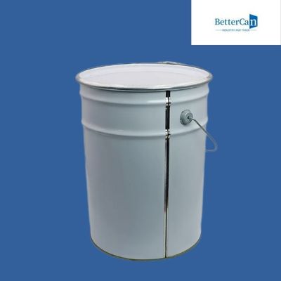 20l Round Metal Paint Pail 5 Gallon Metal Drum, Dengan Tutup Sekrup