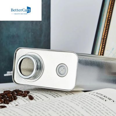 Kaleng Biji Kopi Pribadi 6Oz-26Oz 350g Kaleng Teh Persegi Panjang
