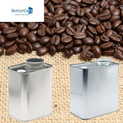 200g Tabung Teh Logam Kosong 8 Oz Wadah Timah 116x60x100mm Dengan Katup