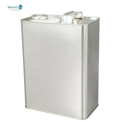 ISO9001 Engine Oil Tin Rectangular 4l Paint Metal Dapat Mencetak Disesuaikan