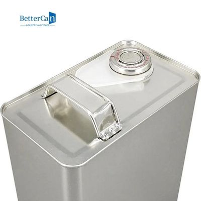 ISO9001 Engine Oil Tin Rectangular 4l Paint Metal Dapat Mencetak Disesuaikan
