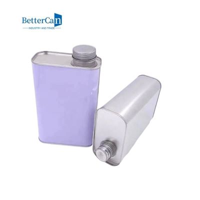 1 Liter Kaleng Persegi 26mm Lukisan Kaleng Kaleng Mudah Dibuka Untuk Oli Mesin