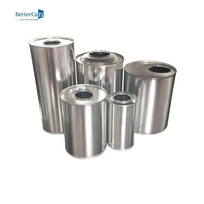 Kaleng Logam Bulat 1 Liter Berbentuk Silinder D84 * H210mm Dengan Tutup
