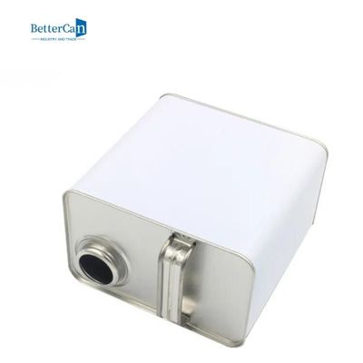 ISO9001 Car Paint Tin 4L 2L Rectangular Metal Container Dengan Spout Cap Packaging Container