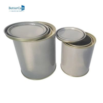 Kaleng Cat Kosong Kustom Kaleng Cat Otomotif Bulat 1 Liter Dengan Tutup Tiga Ketat
