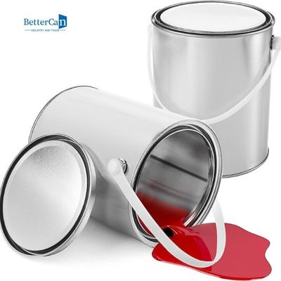 Putaran 5 Liter Kaleng Cat Kosong Wadah Cat Industri 1.3 Galon Timah Ember Massal