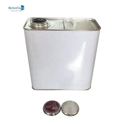 Pressure Cap Square Kaleng Kaleng Cat Kosong Persegi 2L Untuk Bahan Kimia Lebih Tipis