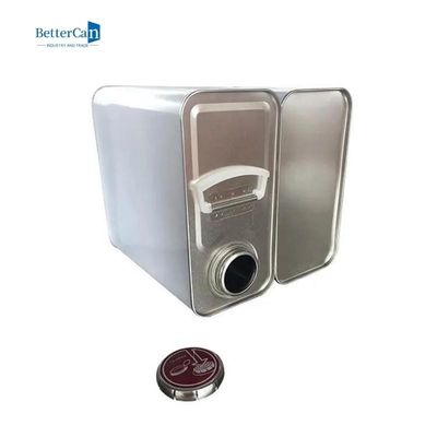 Pressure Cap Square Kaleng Kaleng Cat Kosong Persegi 2L Untuk Bahan Kimia Lebih Tipis