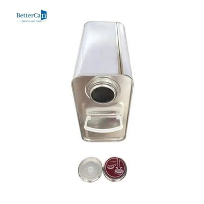 Pressure Cap Square Kaleng Kaleng Cat Kosong Persegi 2L Untuk Bahan Kimia Lebih Tipis