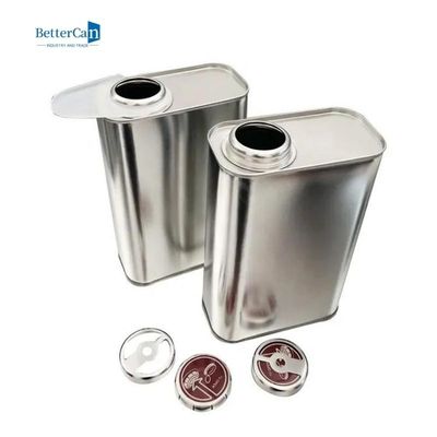 Kaleng Cat Mobil Persegi 1 Liter Varnish Coating Tin Metal Jerry Tin Container