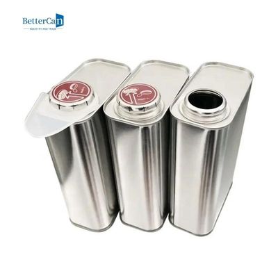 Kaleng Cat Mobil Persegi 1 Liter Varnish Coating Tin Metal Jerry Tin Container