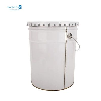 Pencetakan Putaran Kustom Drum Minyak Terbuka 16L 18L Ember Cat Putih