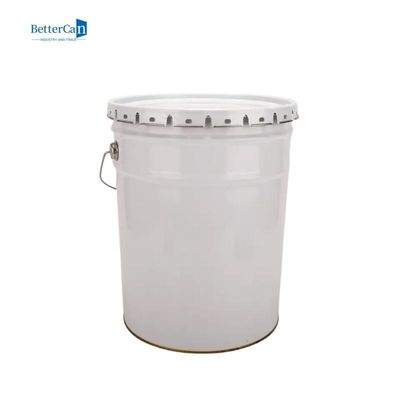 Pencetakan Putaran Kustom Drum Minyak Terbuka 16L 18L Ember Cat Putih