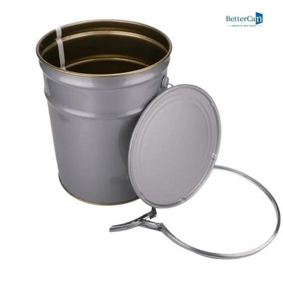 Ember Tinplate Emas Bagian Dalam, Ember Ember 5 Galon Putih Berkelanjutan