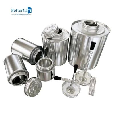Kaleng Cat Industri Silinder Logo Debossed Lem Kemasan Kosong 250ml Kaleng Cat