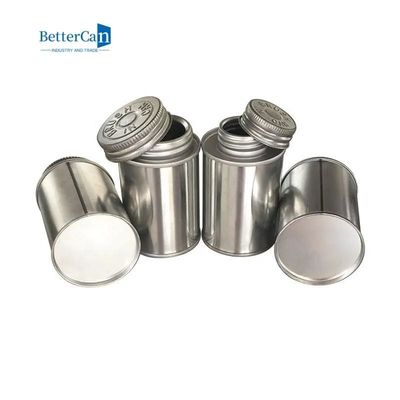 Kaleng Cat Industri 118ml Kaleng Silinder Untuk Kemasan Semen Lem PVC / CPVC