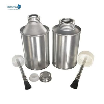 Kaleng Cat Industri Silinder Logo Debossed Lem Kemasan Kosong 250ml Kaleng Cat