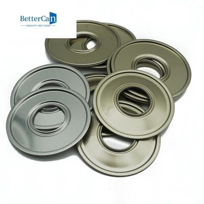 0.23mm Tinplate Material Plain Parts 500ml Bulat Metal Tin Can Tutup Bagian Bawah Dengan Tutup Plastik 42mm