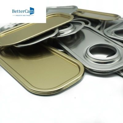 Kaleng Persegi Panjang Tutup Komponen Timah 0,23mm / 0,28mm / 0,30mm