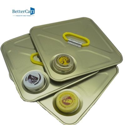 Bagian Kaleng Persegi 18L 20L L237 * W237 Dengan Pegangan / Tutup Khusus