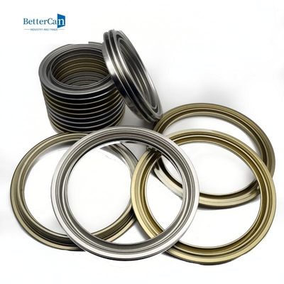 0.23mm Tinplate Material Plain Parts 500ml Bulat Metal Tin Can Tutup Bagian Bawah Dengan Tutup Plastik 42mm