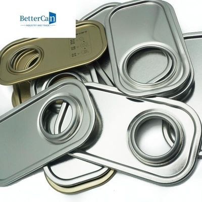 Kaleng Persegi Panjang Tutup Komponen Timah 0,23mm / 0,28mm / 0,30mm