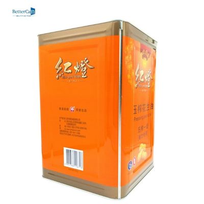 Kaleng Minyak Zaitun 10L Food Grade Kaleng Minyak Sawit Dengan Tarik Cincin Plastik