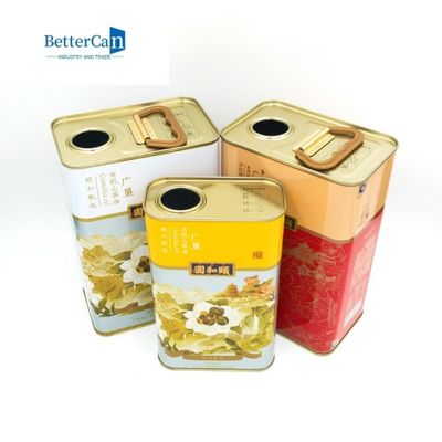 Produsen Kaleng Minyak Zaitun 3 Liter Persegi Panjang Tanpa Gagang
