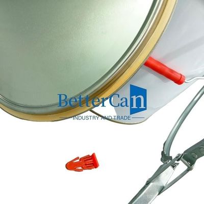 Pencetakan Logo Metal Tin Accessories Drum Locking Ring Untuk Conical Tin Can Pail