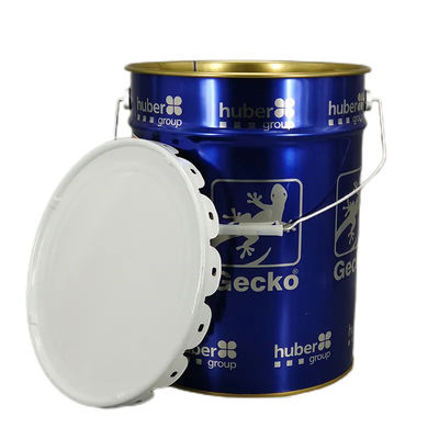 20L Bucket Cat Metal Putih 5 Gallon Tin Ember Dengan Kunci Cincin Dengan Gaskets Karet