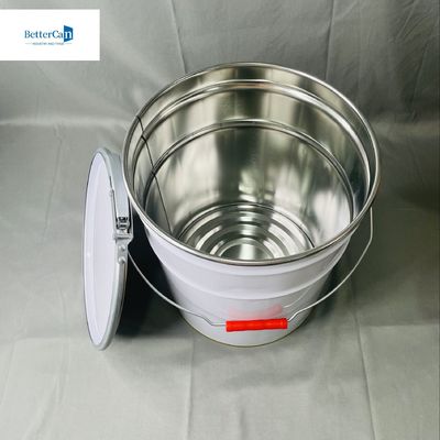 10L Conical Tin Can With Lock Ring Tin Bucket OEM 5L Sika Bucket Metal Buil