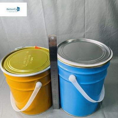 10L Conical Tin Can With Lock Ring Tin Bucket OEM 5L Sika Bucket Metal Buil