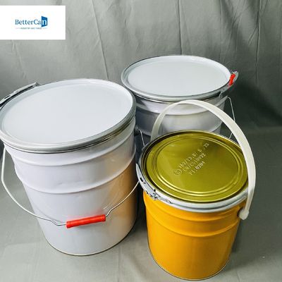 18 Liter Ember Konik Dengan Tutup Kupu Bunga 20 Liter Kaleng Metal Kosong