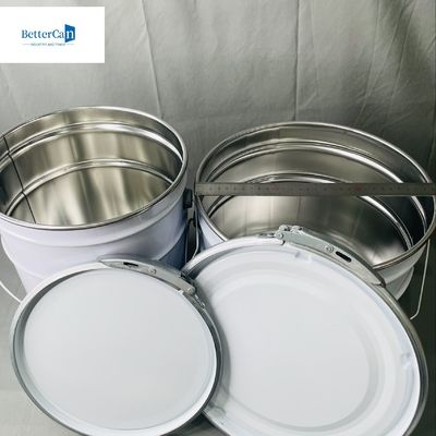 18 Liter Ember Konik Dengan Tutup Kupu Bunga 20 Liter Kaleng Metal Kosong